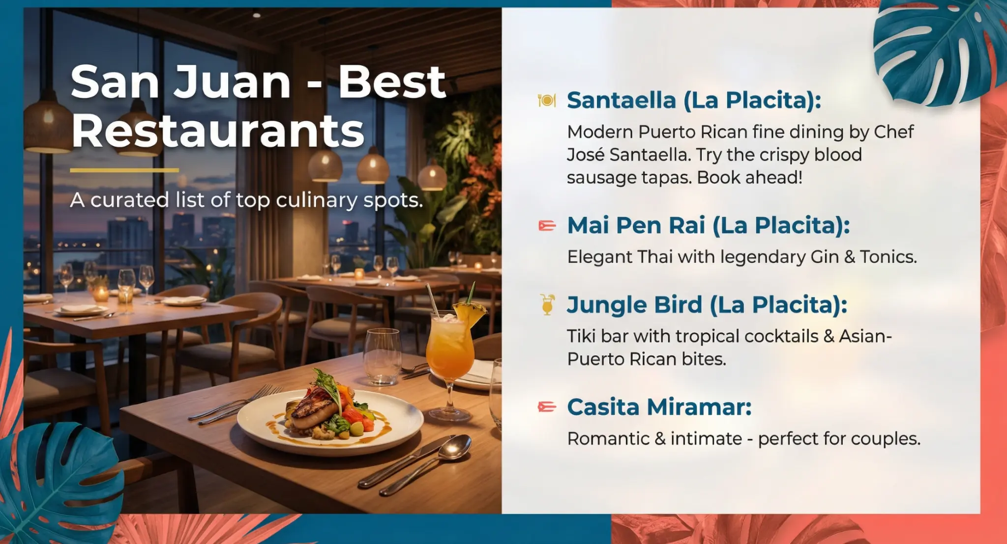 San Juan Best Restaurants - curated dining recommendations